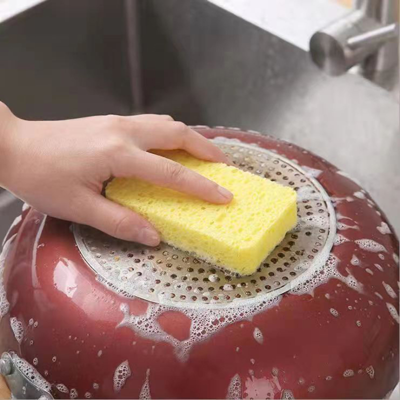 целулозна гъба квадратна компресирана гъба за миене на чинии за кухня компресирана естествена целулоза кухненски гъби