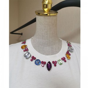 Нова ленена памучна смес от висококачествена дамска тениска