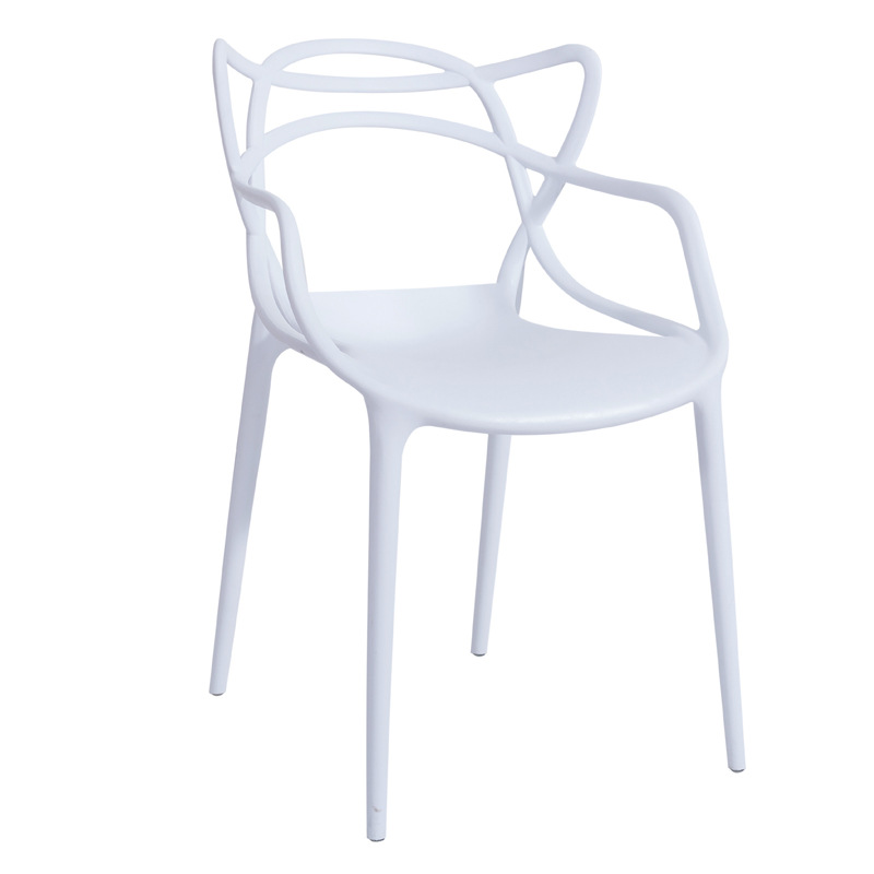 Модерен модерен дизайн чувство за свободно време Удобен стол за кафе Стабилен стол за хранене Пластмасов стол