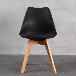 Търговия на едро модерен пластмасов стол за хранене бистро кафене ресторант цветен акрилен стол пластмасов стол и мека възглавн...