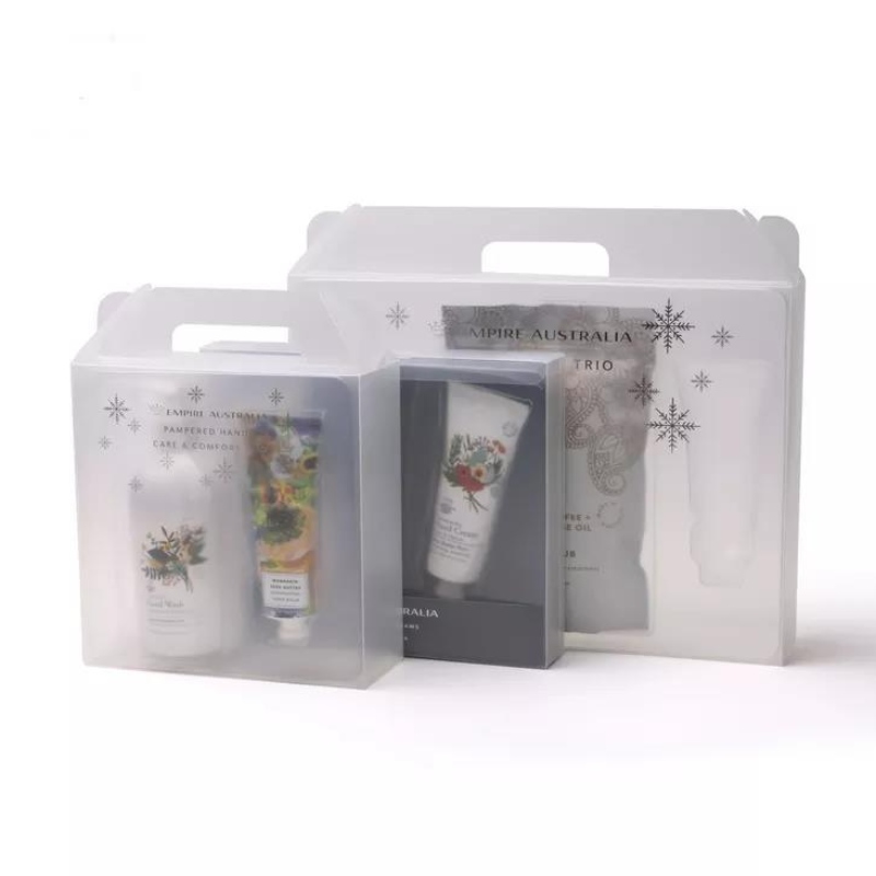 Вакуумно оформена козметична пластмасова блистерна опаковка тава