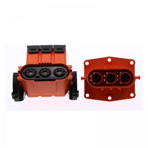 Нови енергийни превозни средства Високо ток конектор 200a 3 пинов конектор за дръжка на лакътя