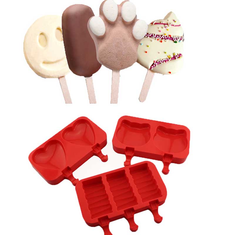 Сладоледни форми кухненски джаджа DIY храна клас силикон детски държач