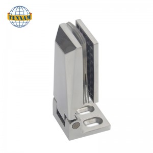 Единичен ръб 90 градуса стъклена скоба