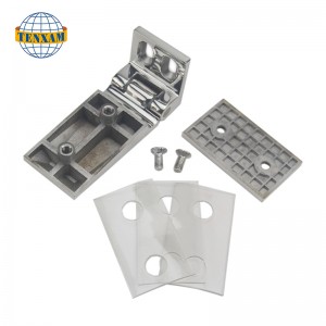 Единичен ръб 90 градуса стъклена скоба