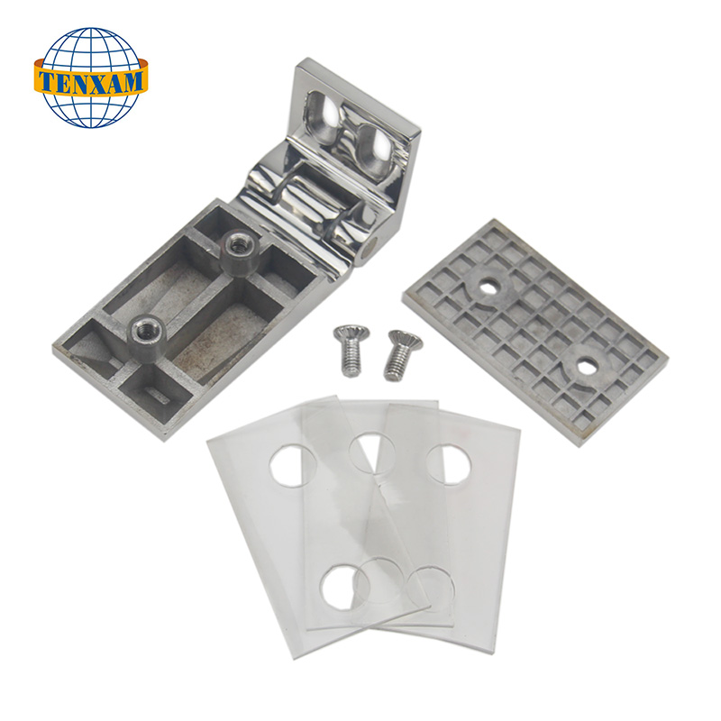 Единичен ръб 90 градуса стъклена скоба