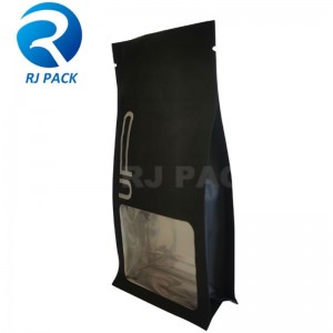 Детска устойчива плоско дъно торбичка с прозорец