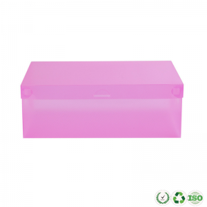 Персонализирано е прозрачно сгъваемо пластмасово сгъваемо опаковки за съхранение на обувки