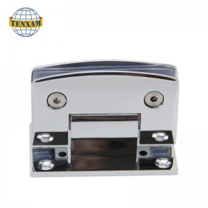 90 градуса стена до стъклена врата панта цинкова сплав баня стъклен душ панта