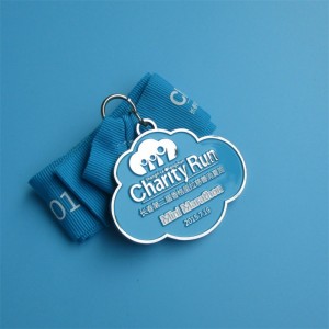 Персонализиран медал медал мека емайл медали с метални спортни медали с панделки за продажба