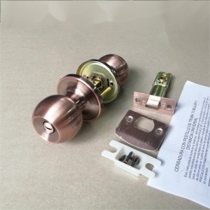 2501 Копче за поверителност на вратата за спалня и баня, интериор без ключове с ключ за врата- антик мед