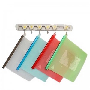 Водоустойчива течове за здравословна екологична чанта за съхранение на силикон за готвене екологична закуска за закуска за мног...