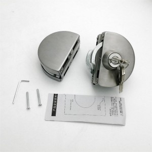 GDL001 201 от неръждаема стомана Търговска трайна метална метална стъклена стъклена врата Анти кражба Заключване, двойно люлеене на ...