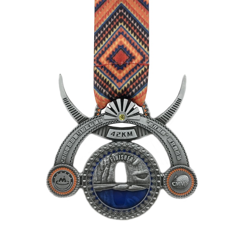 По поръчка колие за медальон 4D емайл персонализиран медал за сувенир