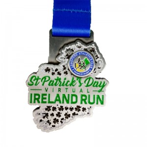 Персонализирани силиконови ленти за епоксидни спортни състезания награди, управлявани медал за бягане