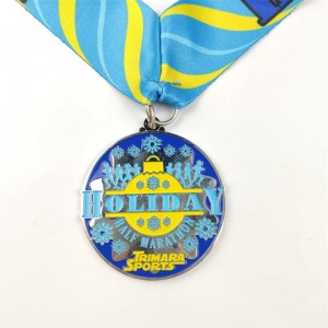 Златен сребърен и бронзови медали по поръчка на медали подарък за Коледа