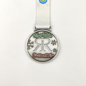 Златен сребърен и бронзови медали по поръчка на медали подарък за Коледа