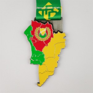 Проектирайте свой собствен лого празен 3D Metal Award ODM Gold Silver и Bronze Medals