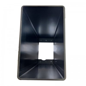 Черни анодизирани екструдирани профили, високоточни части на CNC с висока точност