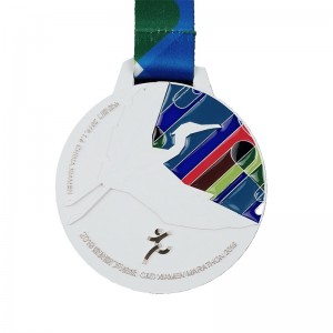 3D Gold Metal Award Marathon Running Sport Medal Color Spray медал UV медали за печат