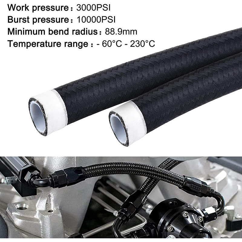 PTFE E85 Горивна линия маркуч найлонов сплетен