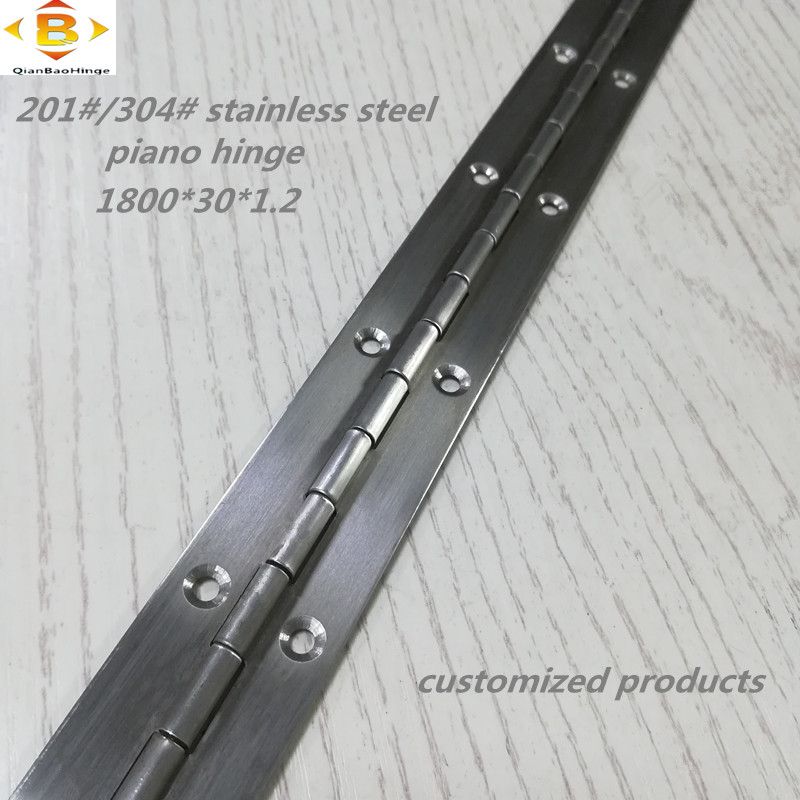 Персонализирана дълга панта 201#304#дебелина 1,2 мм от неръждаема стомана дебела пиано шарнир непрекъснат редит шкаф за пиано шарнир