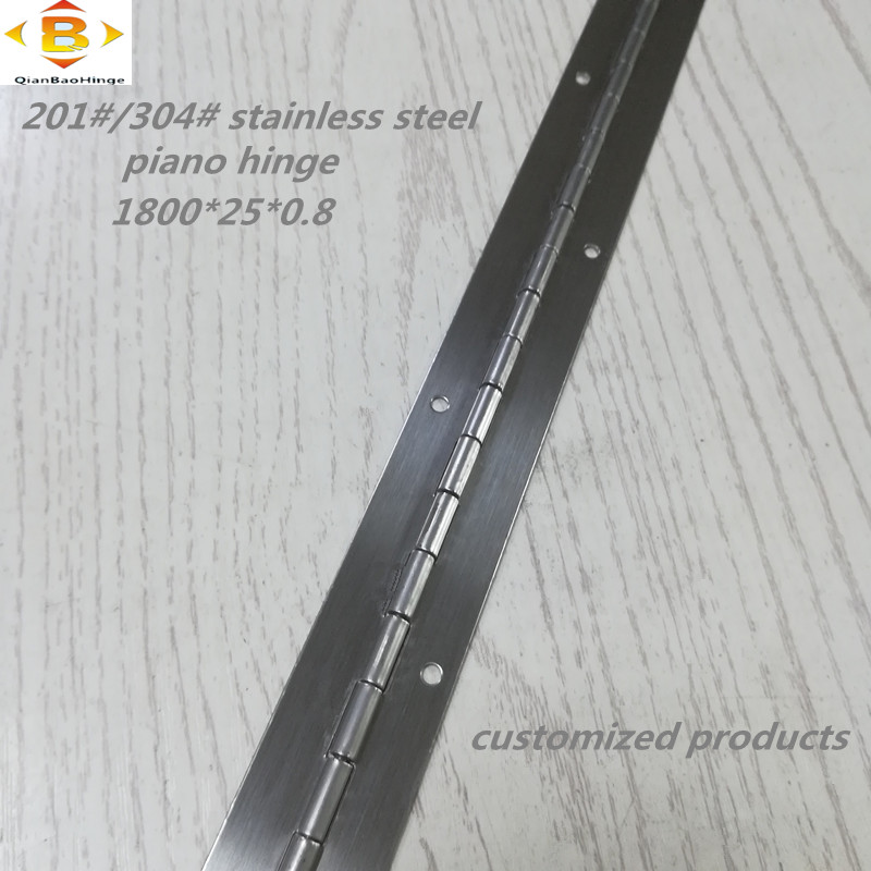 Персонализирана дълга панта 201#304#дебелина 0,8 мм от неръждаема стомана дебела шарнирна шарнира непрекъснат ревен пиано шарнир