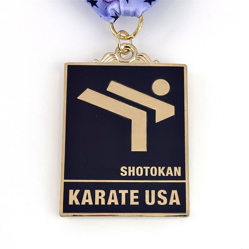 Емайл медальон, отличен с метални медали Medallas de Wushu Kungfu