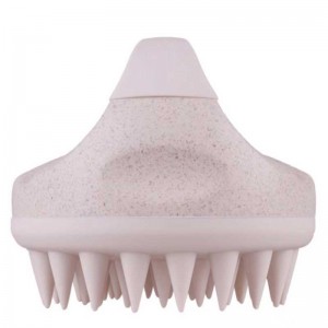 Биоразградим пшенична слама шампоан Масаджър четка Скалп Ексфолиатор миене на гребен за тяло душ душ баня за баня за отслабване ...