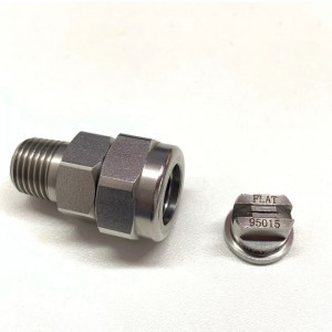 TP Unijet Spray Съвети, TPU, плосък вентилатор Jet от неръждаема стомана TPU Head Nozzle, метално чиставане на дюза