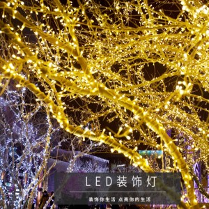 LED коледни светлини Водоустойчиви външни приказни светлини за Коледа Нова година Сватбени струни Светлини Декор