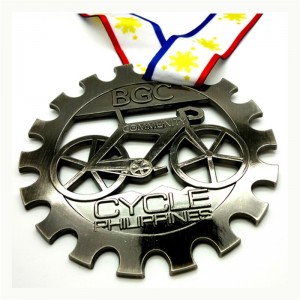 Gag New Custom Metal 3D Cycle Series Race Bike медали