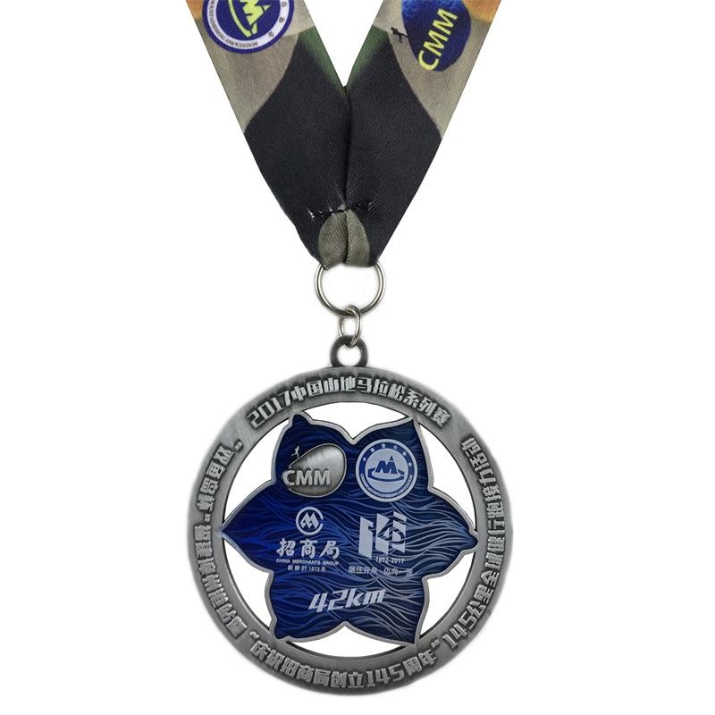 Отлично качество персонализиран метален медал за бягане за маратон спортно събитие меки емайл медалци