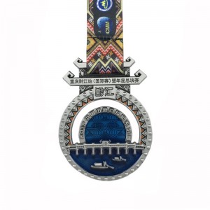 Отлично качество персонализиран метален медал за бягане за маратон спортно събитие меки емайл медалци