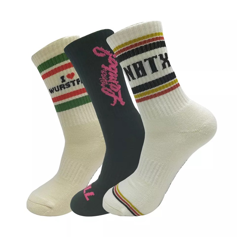 Спортни чорапи готини класически дизайн персонализиран лого за плетене висококачествени удобни мъжки чорапи