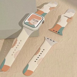Мека силиконова водоустойчива лента за реплика за подмяна на ленти за iWatch