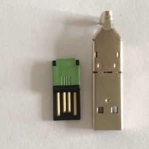 ickel-поставен USB тип A Западно гнездо 3-в-1 PC Adapter