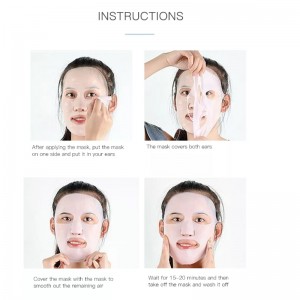 Силиконова маска за многократна употреба покрива силиконова кожна маска за многократна употреба овлажняваща се силиконова маск...