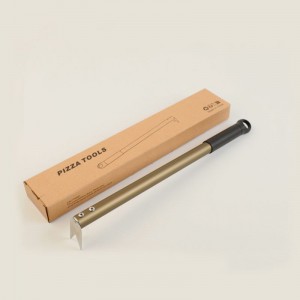 Вилка за пица от неръждаема стомана Флипер за пица Търнър 43см / 16.9 инча дълга дръжка за пица въртяща се вилица за пица фурна / грил, ...