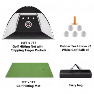 Обучение на открито голф, удрящи мрежи, практикувайте шофиране с постелка