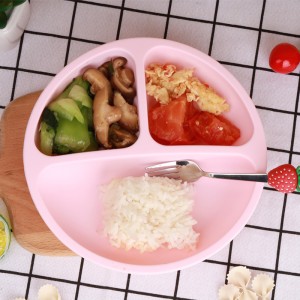 Силиконови бебешки засмукващи чаши, засмукващи чаши за самозахранване на малки деца, чиния за хранене на силиконови бебета разде...