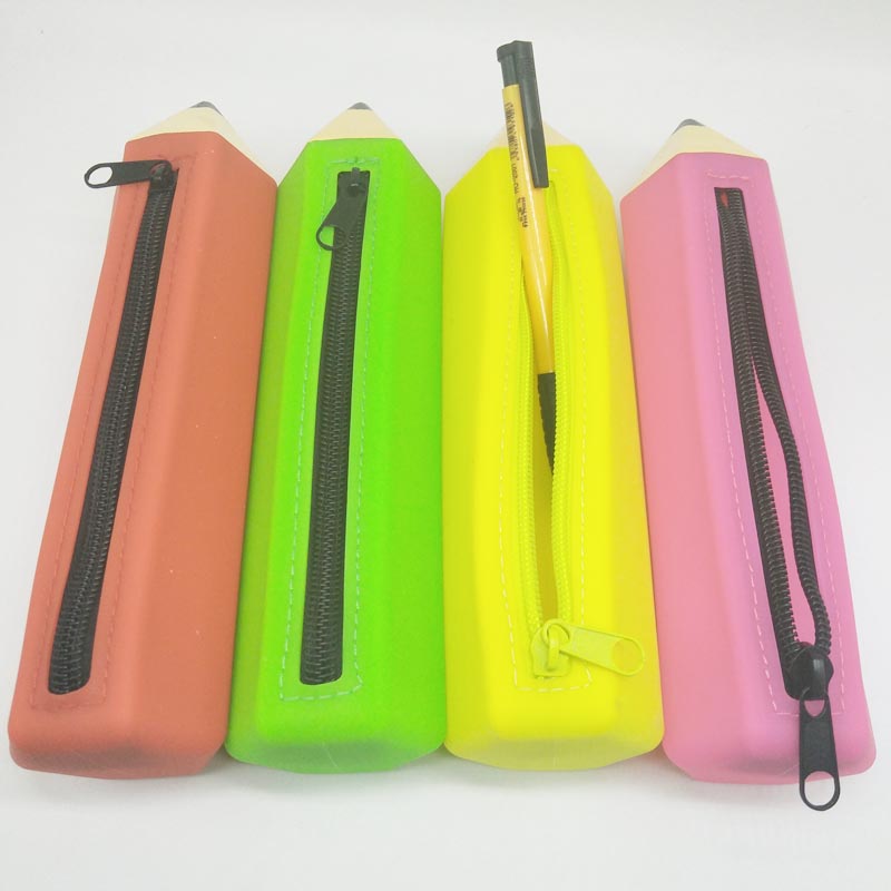 Силиконова торбичка с молив, калъф за творчески молив на молив, здравословни и екологични торбички със силиконови канцеларски материали, водоустойчиви и издръжливи