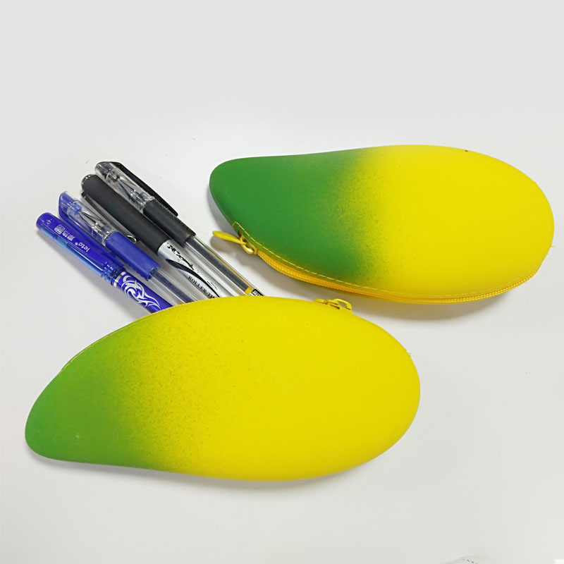Сладка силиконова бананова форма Pencil Pouch Coin Pouch Key Pouch, хранителна степен силиконов водоустойчив и издръжлив