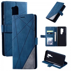 Подходящ за Apple iPhone14pro телефонно калъф, модно сплайсиране наляво и десен флип телефон кожен калъф, скоба на слота за портфейл за по...