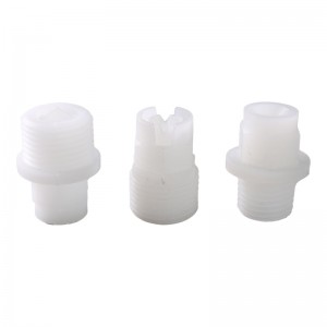 Корозионна устойчива водна струя Почистване на пластмаса PP PVDF Плосък вентилатор Пълен конусен спрей накрайник