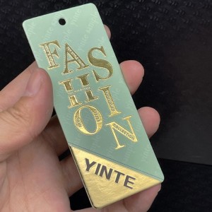 Висяща карта за разпечатване на позлатен печат