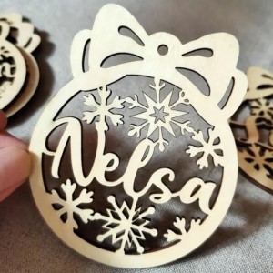 Лазерно издълбано нарязано дървен шперплат кръг декоративно парче