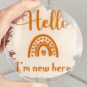 Акрилен лазерно изрязано гравиране на празнични деца \\\\ най -важната възпоменателна карта