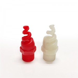 1/4 до 1 инча бяла червена пластмаса PP спирална изпускателна газ скрубер