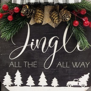 Декоративна домашна певческа стена изкуство отпечатана домашна декорация дървена табела